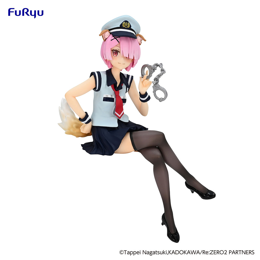 Nekotwo [Pre-order] Re:ZERO Starting Life in Another World - Ram(Police Officer Cap with Dog Ears Ver.) Noodle Stopper Prize Figure FuRyu Corporation