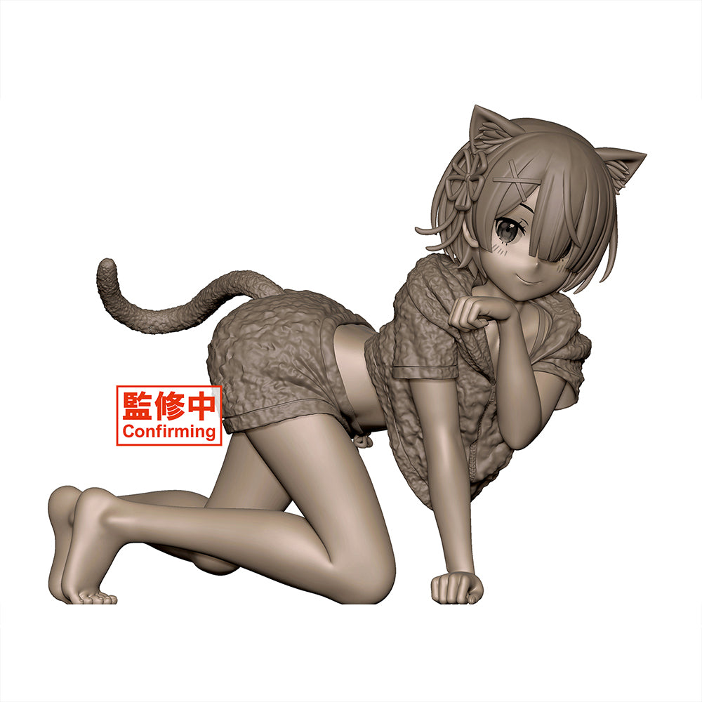 [Pre-order] Re:Zero Starting Life in Another World - Ram (Cat Roomwear Ver.) Desktop Cute Prize Figure - Nekotwo