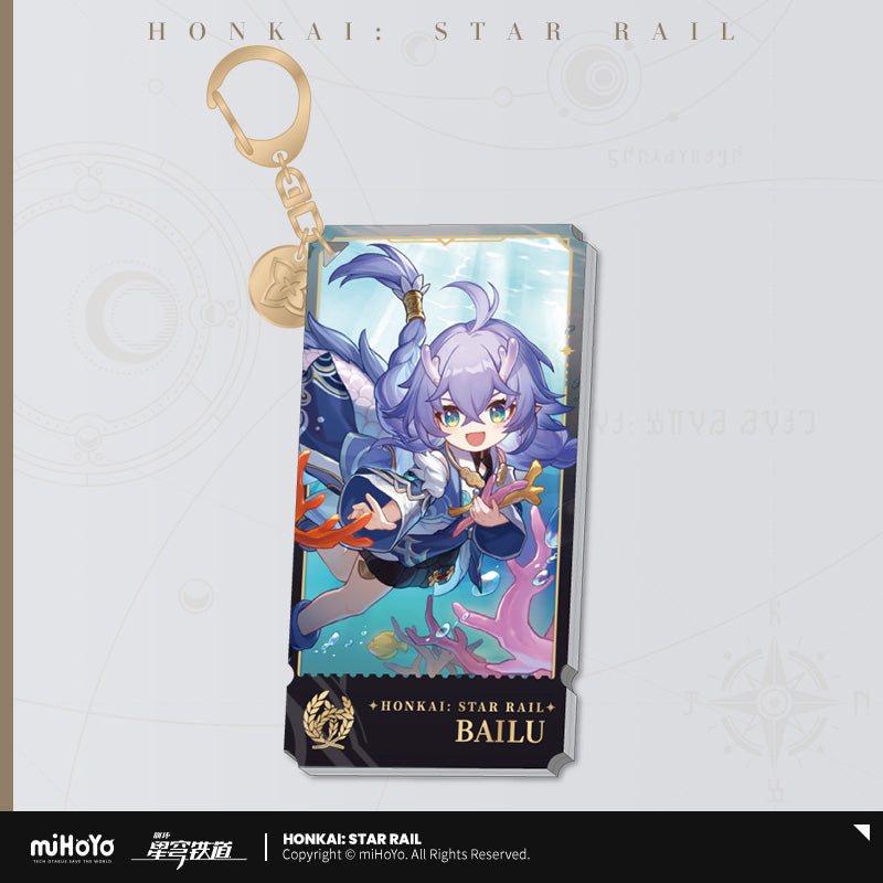 Nekotwo Honkai: Star Rail - The Abundance Path Character Acrylic Warp Artwork Acrylic Keychain miHoYo