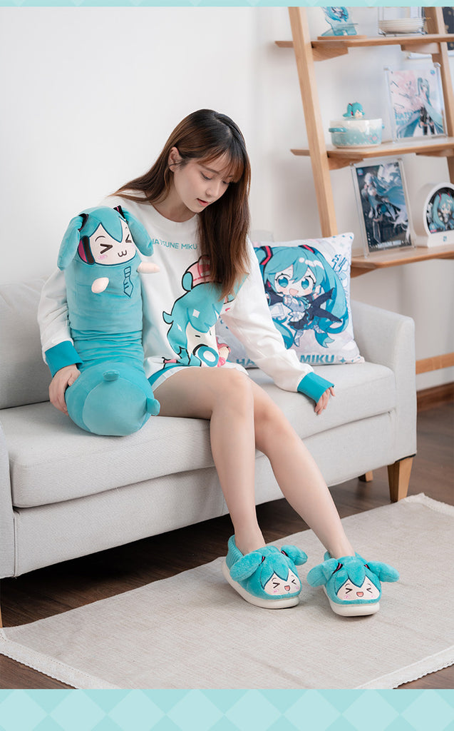 Hatsune Miku - Hatsune Miku Happy Home Series Plush Slippers Moeyu - Nekotwo