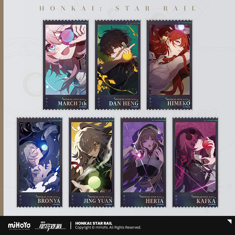 [Pre-order] Honkai: Star Rail - Departure Countdown Series Laser Commemorative Ticket Set miHoYo - Nekotwo