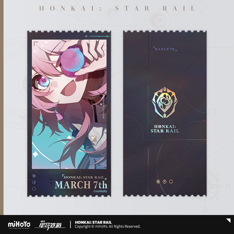 [Pre-order] Honkai: Star Rail - Departure Countdown Series Laser Commemorative Ticket Set miHoYo - Nekotwo