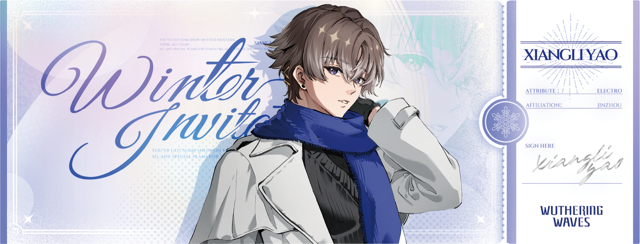 Wuthering Waves - Winter Invitation Series Laser Ticket – Nekotwo