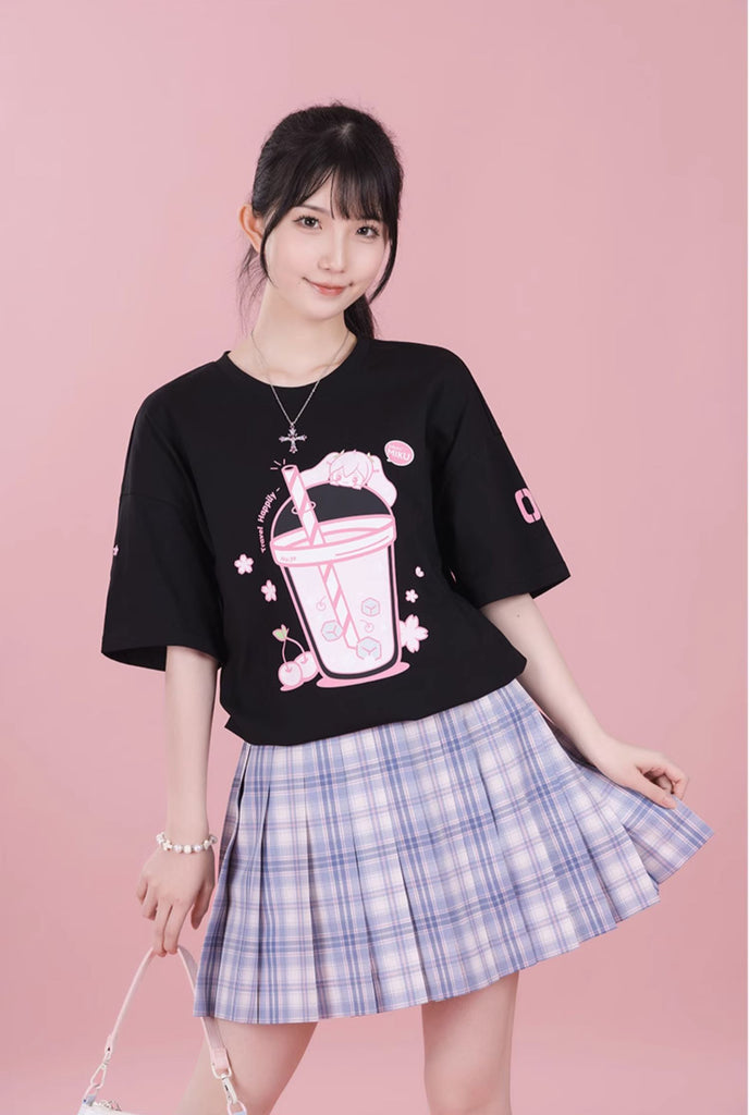 Nekotwo Hatsune Miku - Sakura Miku Happy Trip T-Shirt Moeyu