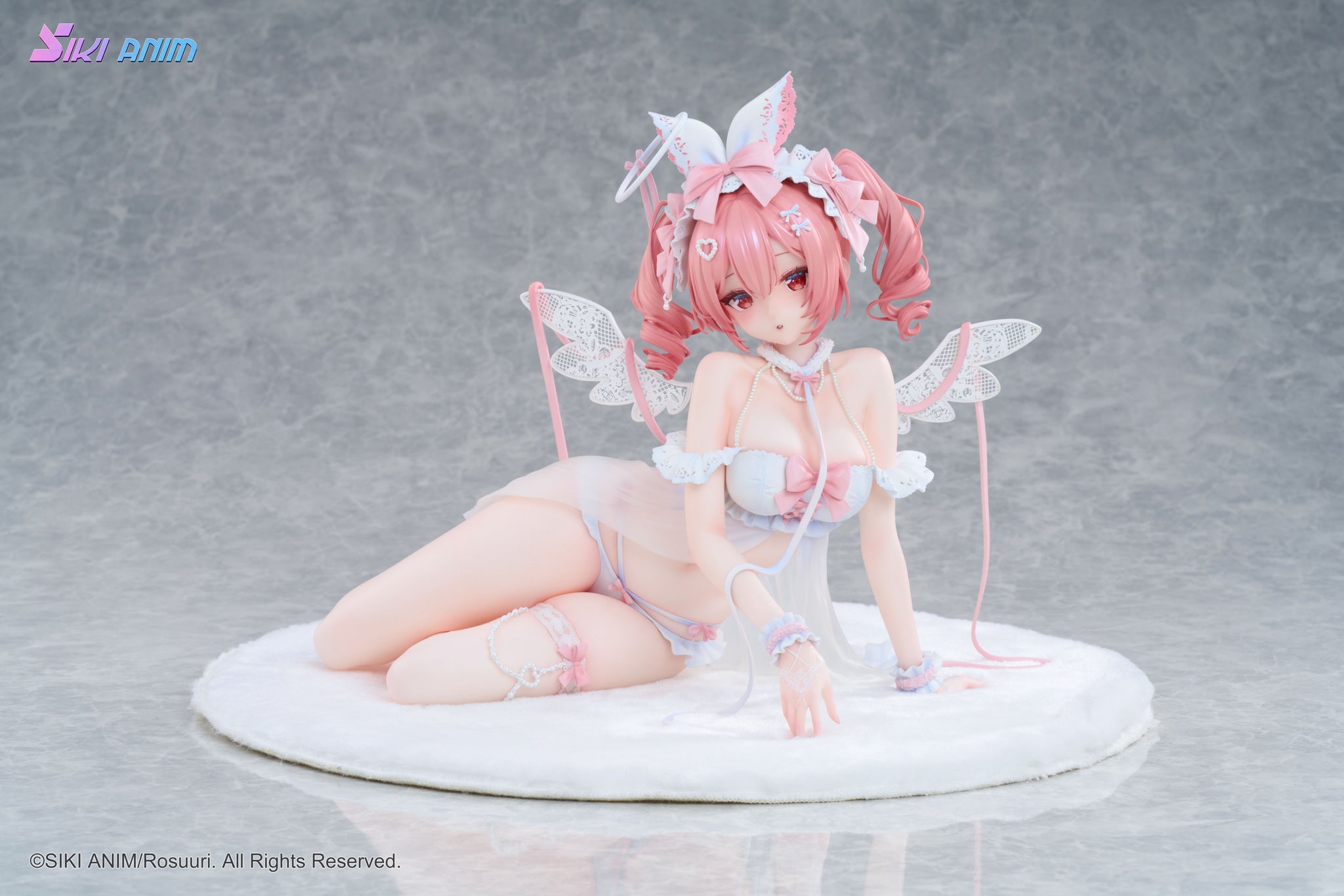 ハンドメイド❣️ホワイトクリスマス❣️エンジェルうさぎちゃん、トレイン付き、薔薇❁⃘ Pre-order] Original Character - WhiteRabbit (Rosu Angel Ver.) 1/4
