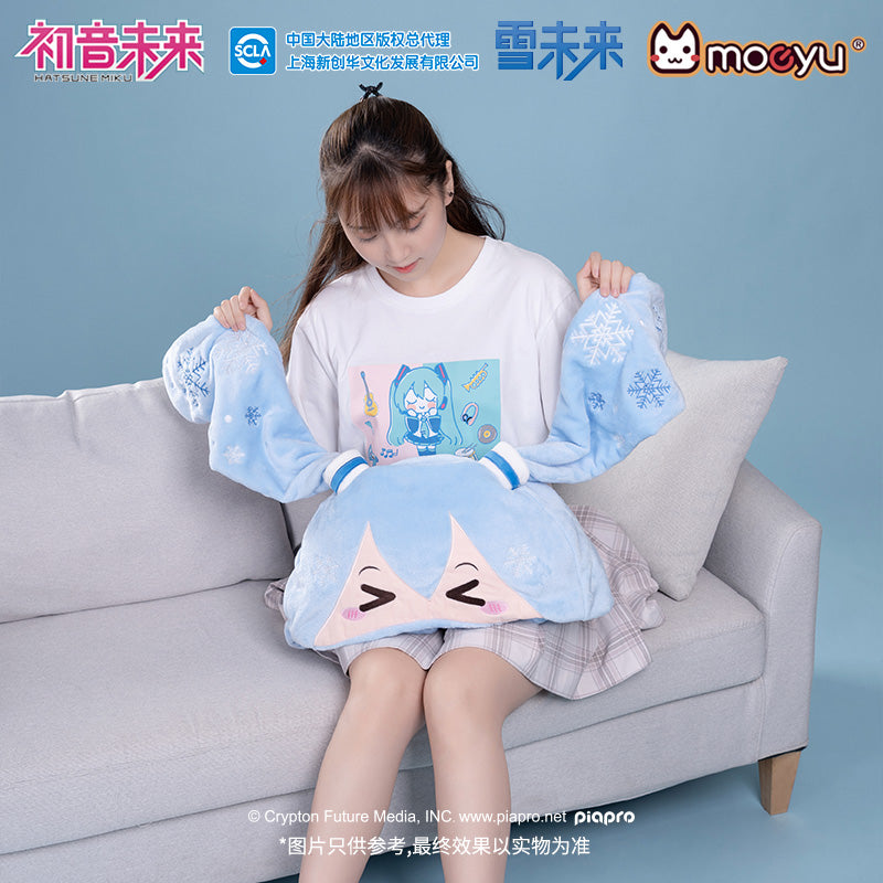 Hatsune Miku - Snow Miku Air Conditioning Blanket with Hat Moeyu - Nekotwo