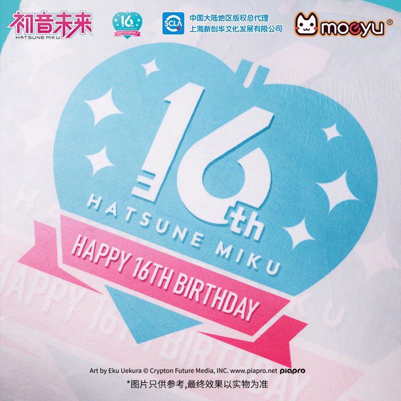 [Pre-order] Hatsune Miku - Hatsune Miku (Moeyu 16th Anniversary Q Ver.) Double-sided Printing Plushie Moeyu - Nekotwo
