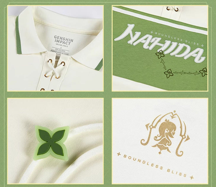 Nekotwo Genshin Impact - Nahida Theme Impression Series Polo Shirt miHoYo