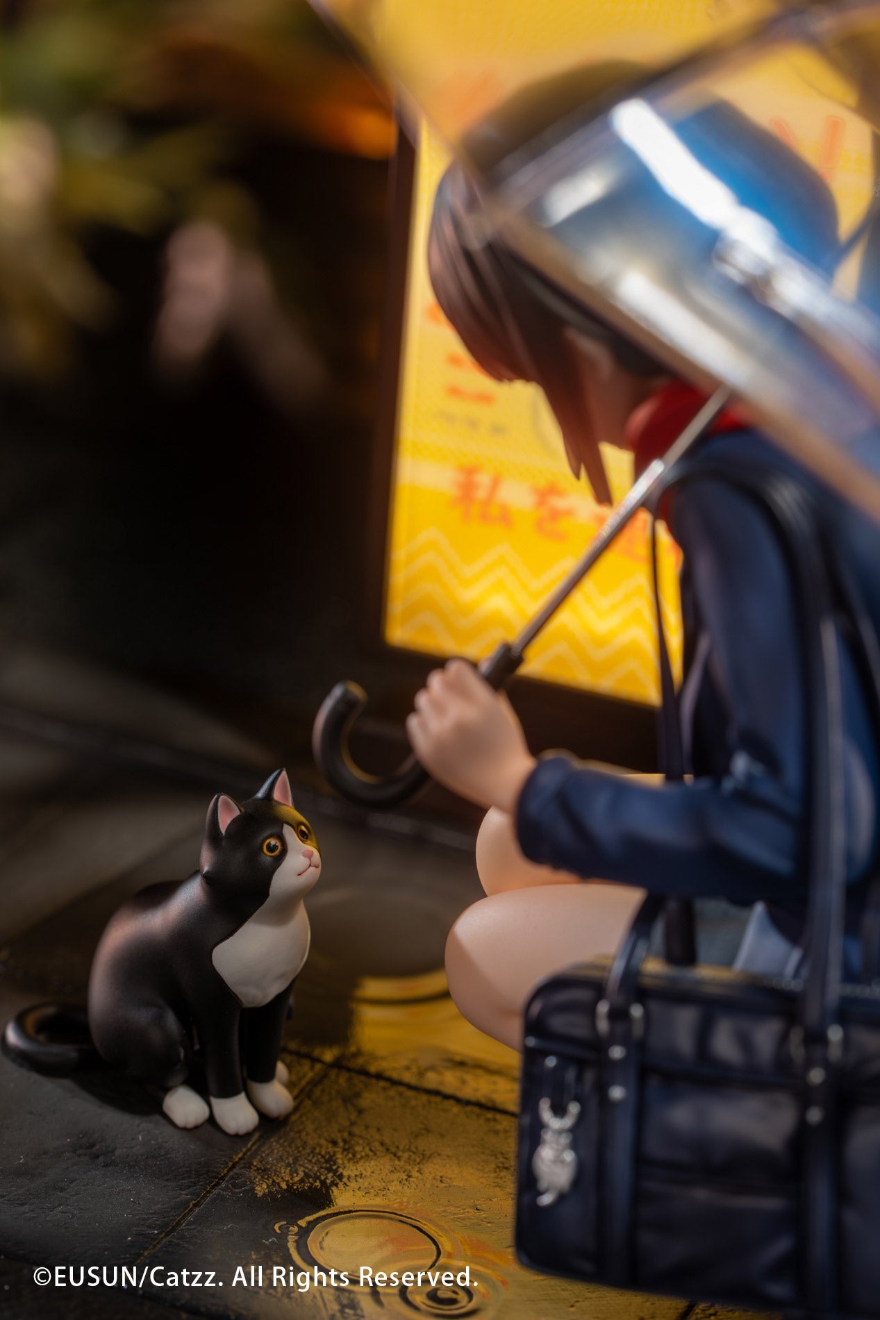 Pre-order bonus cat kit dan mawar untuk figure Rainy Day Encounter