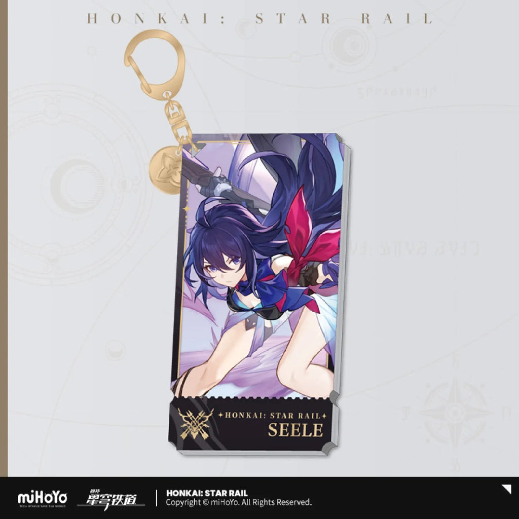 Nekotwo [Pre-order] Honkai: Star Rail - The Hunt Path Character Acrylic Warp Artwork Acrylic Keychain miHoYo
