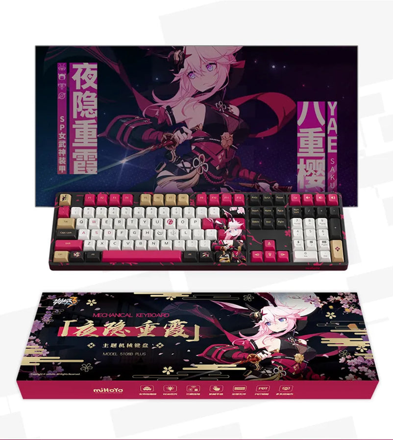 Nekotwo Honkai Impact 3rd - Yae Sakura Night Kasumi Mechanical Keyboard miHoYo