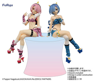 Nekotwo Re:Zero - Starting Life In Another World - Rem & Ram (Demon costume Ver.) Noodle Stopper Prize Figure FuRyu Corporation