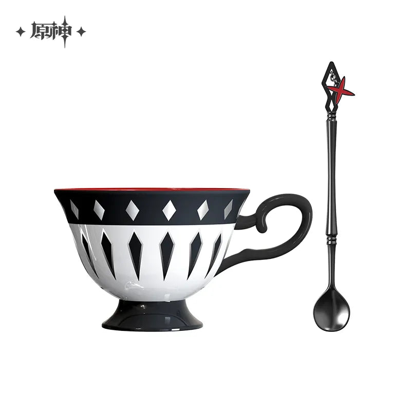 Nekotwo [Pre-order] Genshin Impact - Dire Balemoon Arlecchino Tea Cup & Saucer Set miHoYo