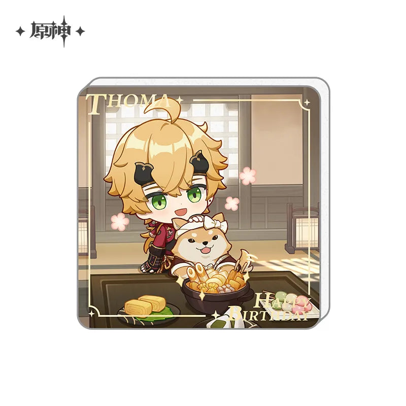 Nekotwo [Pre-order] Genshin Impact - Happy Birthday Series Acrylic Refrigerator Magnet miHoYo