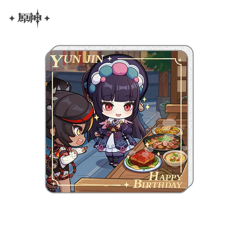 Nekotwo [Pre-order] Genshin Impact - Happy Birthday Series Acrylic Refrigerator Magnet miHoYo