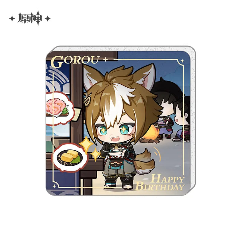 Nekotwo [Pre-order] Genshin Impact - Happy Birthday Series Acrylic Refrigerator Magnet miHoYo