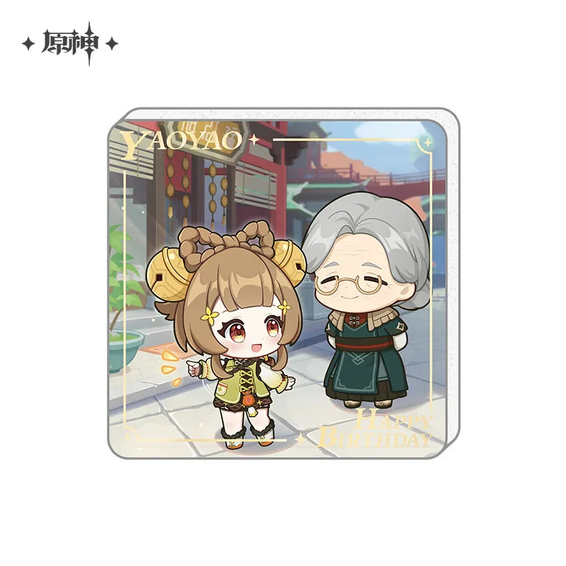 Nekotwo [Pre-order] Genshin Impact - Happy Birthday Series Acrylic Refrigerator Magnet miHoYo