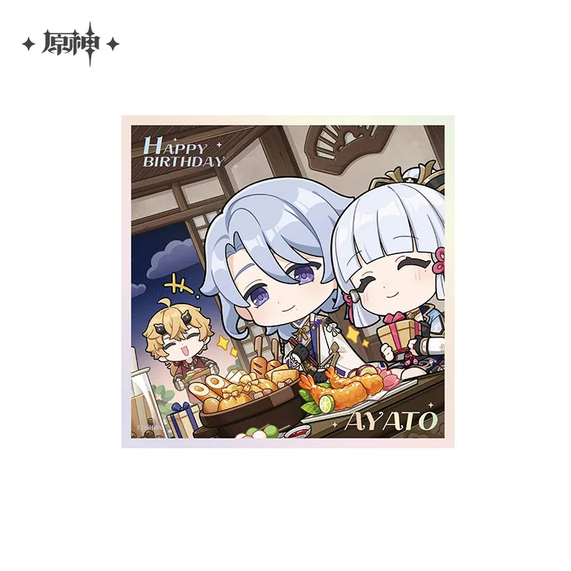 Nekotwo [Pre-order] Genshin Impact - Happy Birthday Series Mini Art Board miHoYo