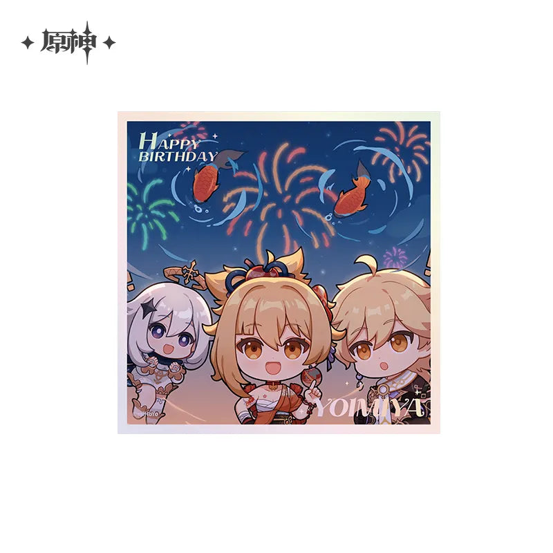 Nekotwo [Pre-order] Genshin Impact - Happy Birthday Series Mini Art Board miHoYo