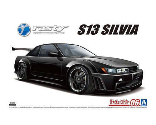 Nekotwo [Pre-order] TUNED CAR #9 - NISSAN 1/24 RASTY PS13 SILVIA '91  Plastic Model Kit Aoshima