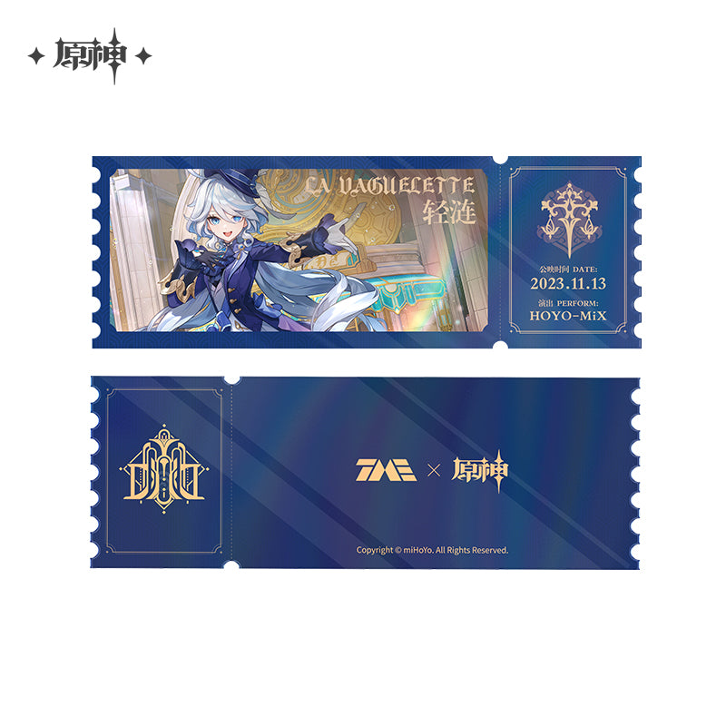 [Pre-order] Genshin Impact - Furina Acrylic Commemorative Ticket miHoYo - Nekotwo