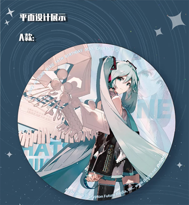 Hatsune Miku - Hatsune Miku Happy 16th Birthday Series Large Badge with Stand Moeyu - Nekotwo