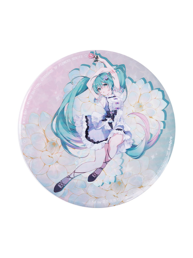 Hatsune Miku - Hatsune Miku 39 Language Of Flowers Large Badge with Stand Moeyu - Nekotwo