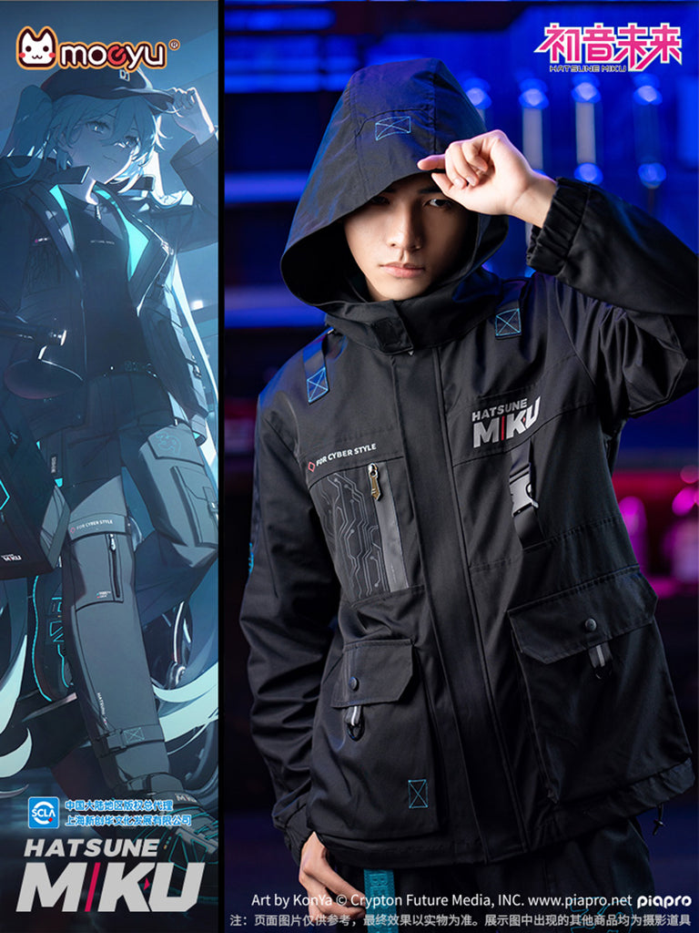 Hatsune Miku - Hatsune Miku 2023 Cyber Style Rider Series Wind Breaker Jacket Outwear Moeyu - Nekotwo