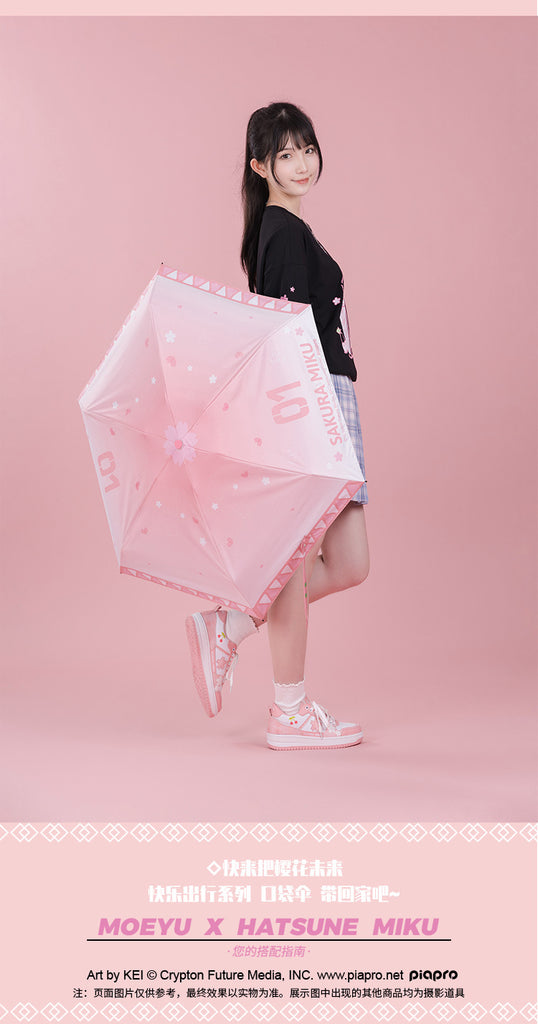 Hatsune Miku - Sakura Miku Travel Happily Compact Umbrella Moeyu - Nekotwo