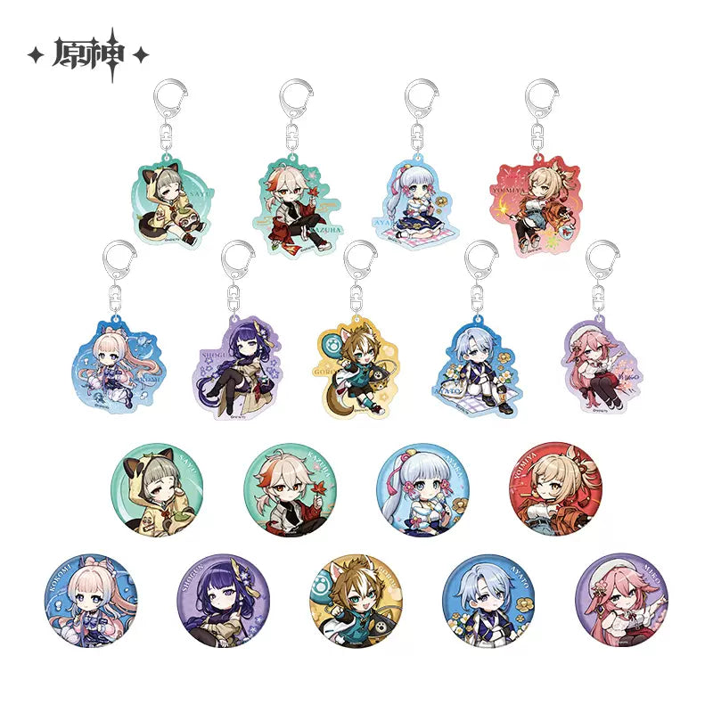 Genshin Impact - Outing Series Badge & Keychain miHoYo