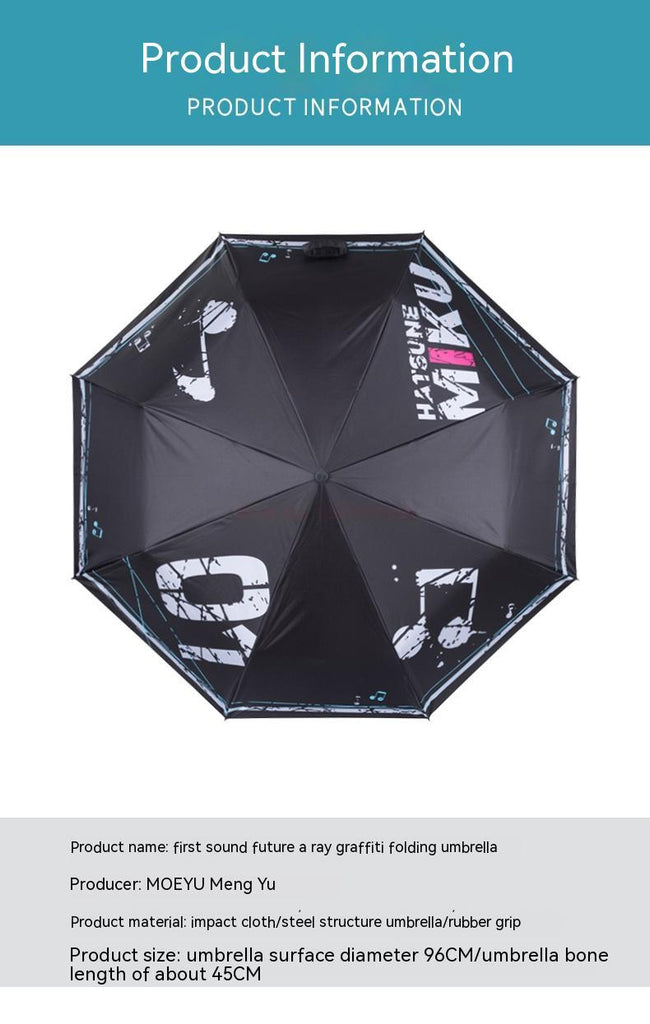 Hatsune Miku - Hatsune Miku Graffiti Automatic Folding Umbrella Moeyu - Nekotwo