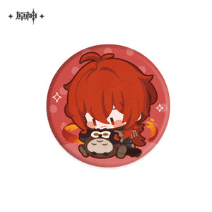 Nekotwo Genshin Impact - Plushy Character Badge