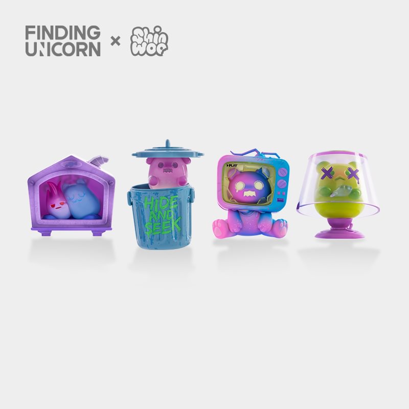 Finding Unicorn - ShinWoo Ghost Bear House Series Blind Box Finding Unicorn - Nekotwo