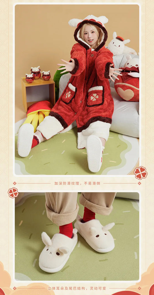 Genshin Impact - Klee Theme Impression Series Home Robe (Including Eye Mask) & Slippers miHoYo - Nekotwo