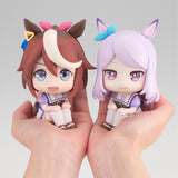 Nekotwo [Pre-order] Uma Musume: Pretty Derby - Look Up Tokai Teio & Mejiro McQueen(With Gift) Mini Figure MegaHouse
