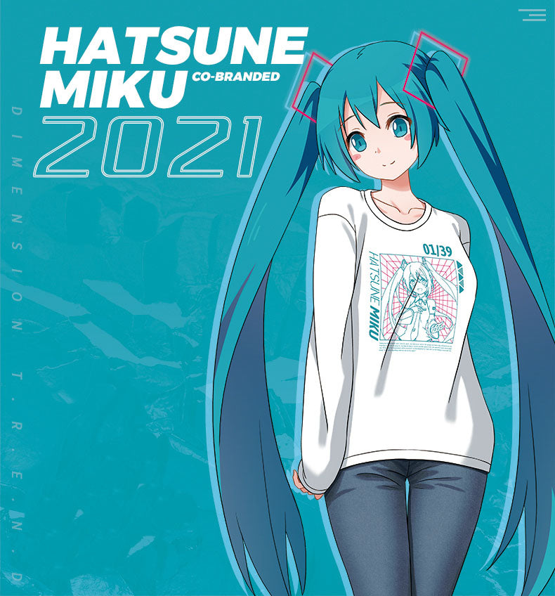 Nekotwo Hatsune Miku - Hatsune Miku Winter 2021 Basic Long Sleeves T-Shirt Moeyu