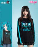 Nekotwo Hatsune Miku - Hatsune Miku 2021 Black Basic Long Sleeves T-Shirt Moeyu