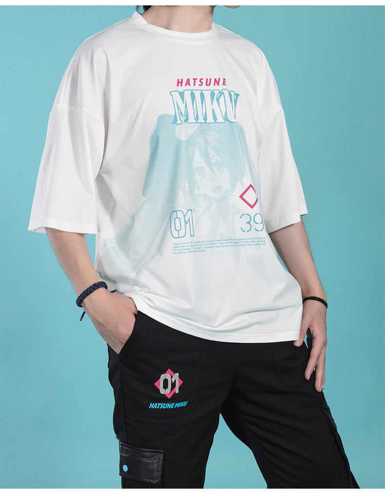 Nekotwo Hatsune Miku - Hatsune Miku White Acghot 39 T-shirt Moeyu