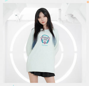 Nekotwo Hatsune Miku - Hatsune Miku White Basic Long Sleeve T-Shirt Moeyu