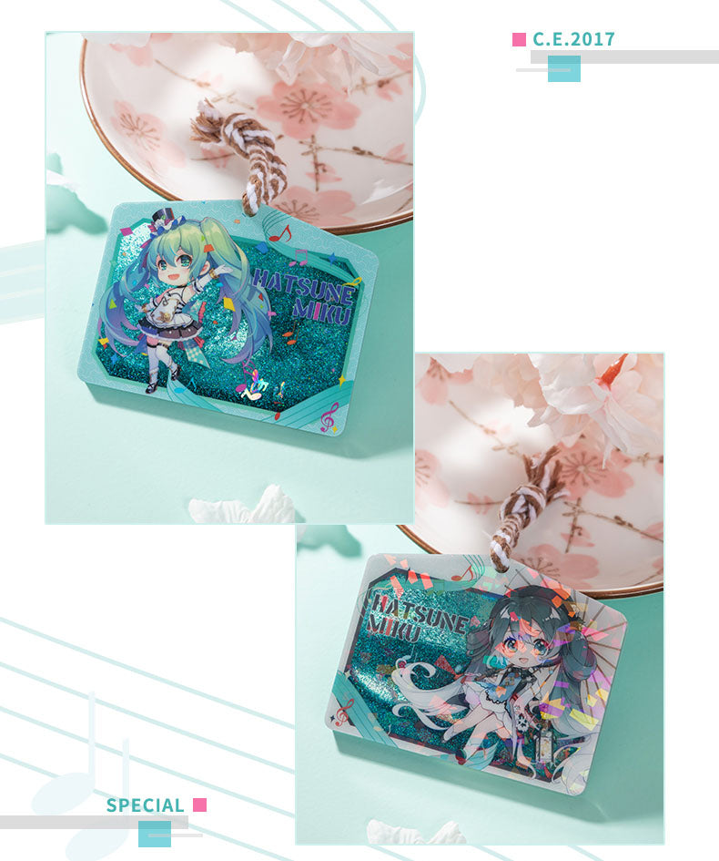 Nekotwo Hatsune Miku - Hatsune Miku Ema Floating Liquid Quicksand Keychain Moeyu