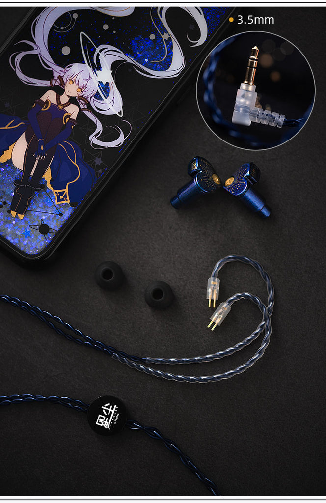 Nekotwo Medium5 - Stardust Moondrop Blessing In-Ear Monitor (IEM) Earphone Moeyu