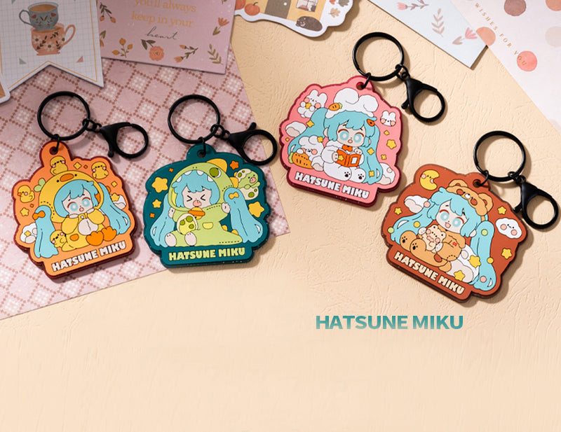 Nekotwo [Pre-order]Hatsune Miku - Hatsune Miku Pajama Party Rubber Keychain Moeyu