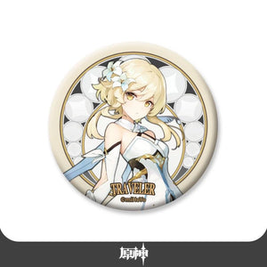 Nekotwo Genshin Impact - Travelers Character Badges