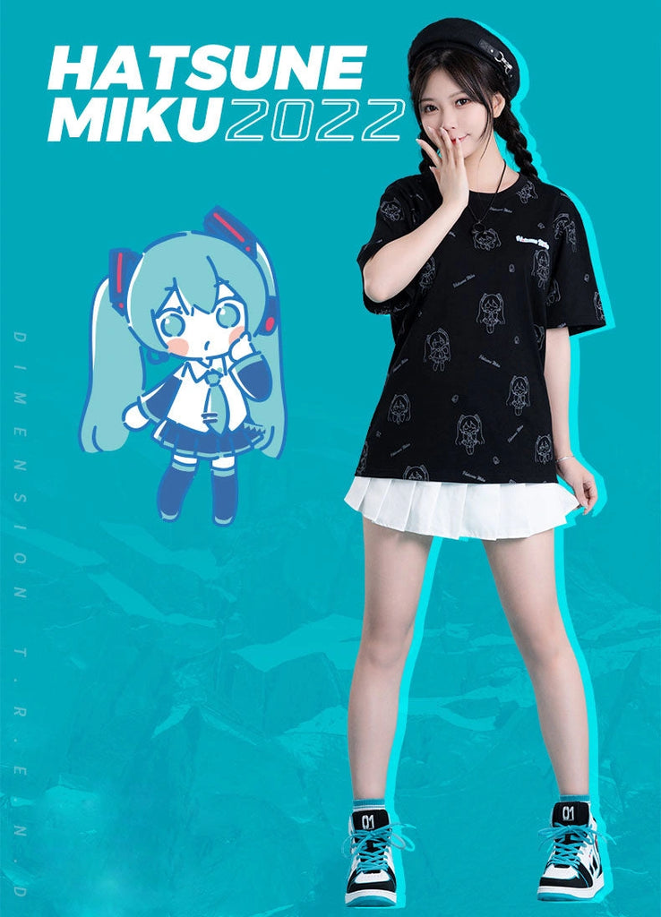 Nekotwo Hatsune Miku - 2022 Summer Chibi T-shirt Moeyu
