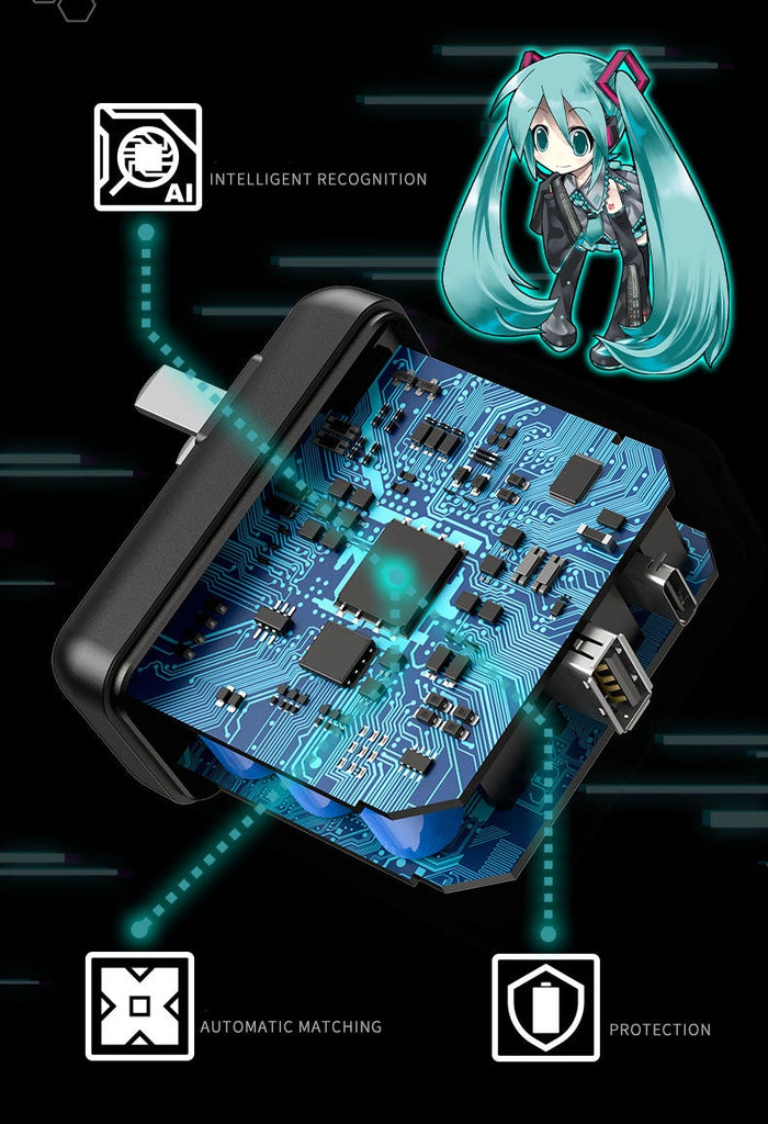 Nekotwo Hatsune Miku - Hatsune Miku 38W PD+QC Charger Moeyu