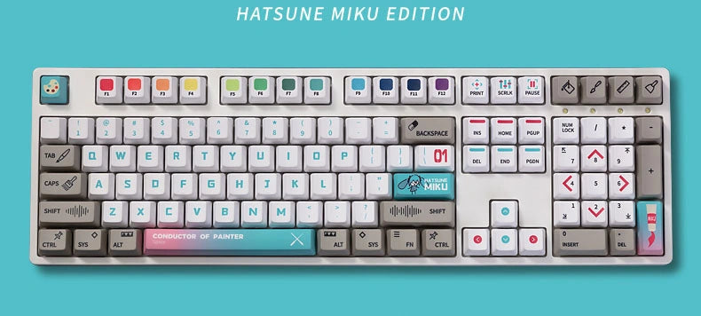 Nekotwo Hatsune Miku - Hatsune Miku Full Keycap Set Moeyu