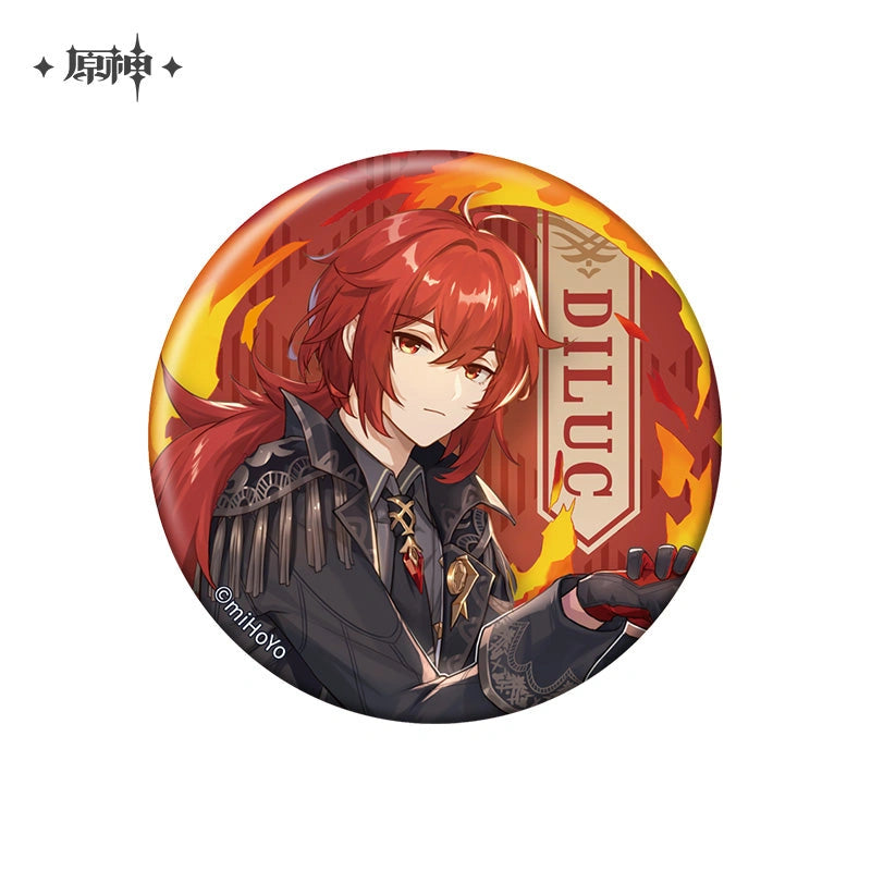 Nekotwo [Pre-order] Genshin Impact - IPSTAR Cafe Collab Diluc/Kazuha Badge miHoYo