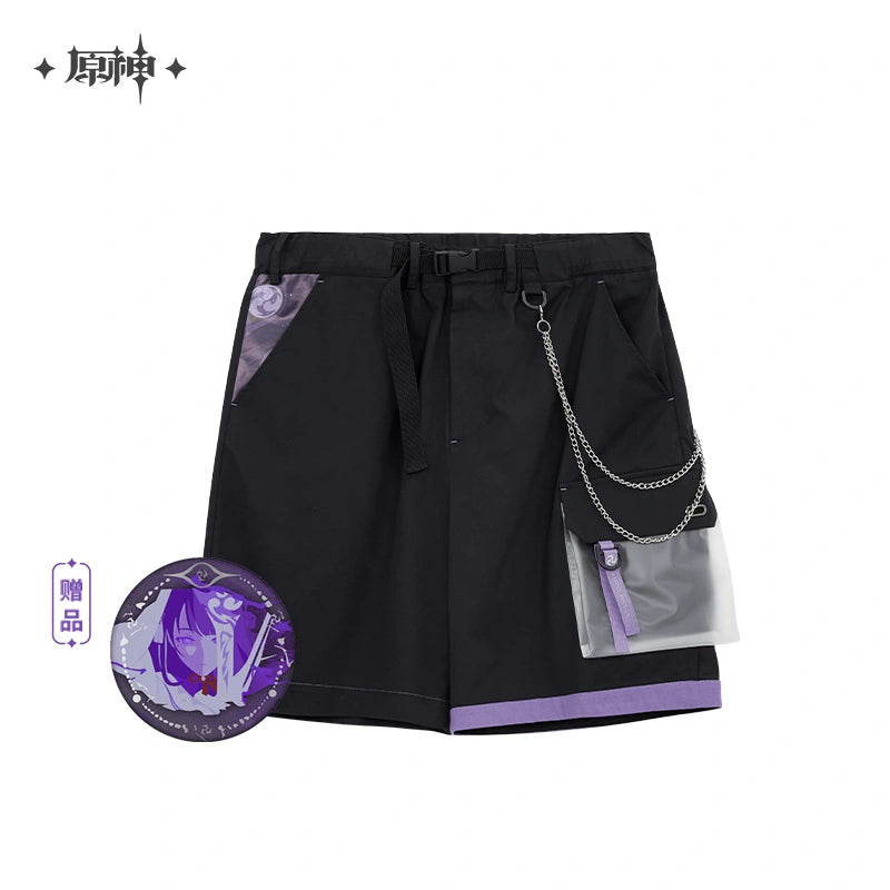 Nekotwo [Pre-order] Genshin Impact - Raiden Shogun Character Black Shorts miHoYo