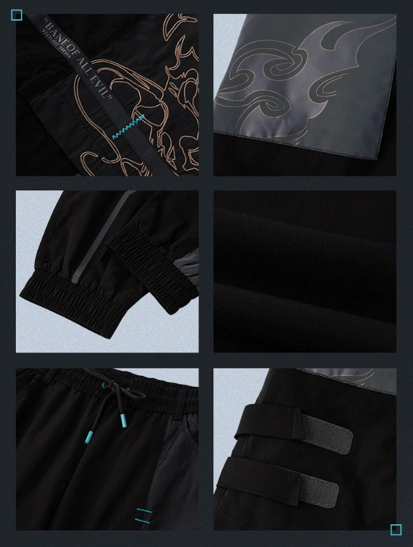 Nekotwo [Pre-order] Genshin Impact - Themes of Xiao designed pants Black miHoYo