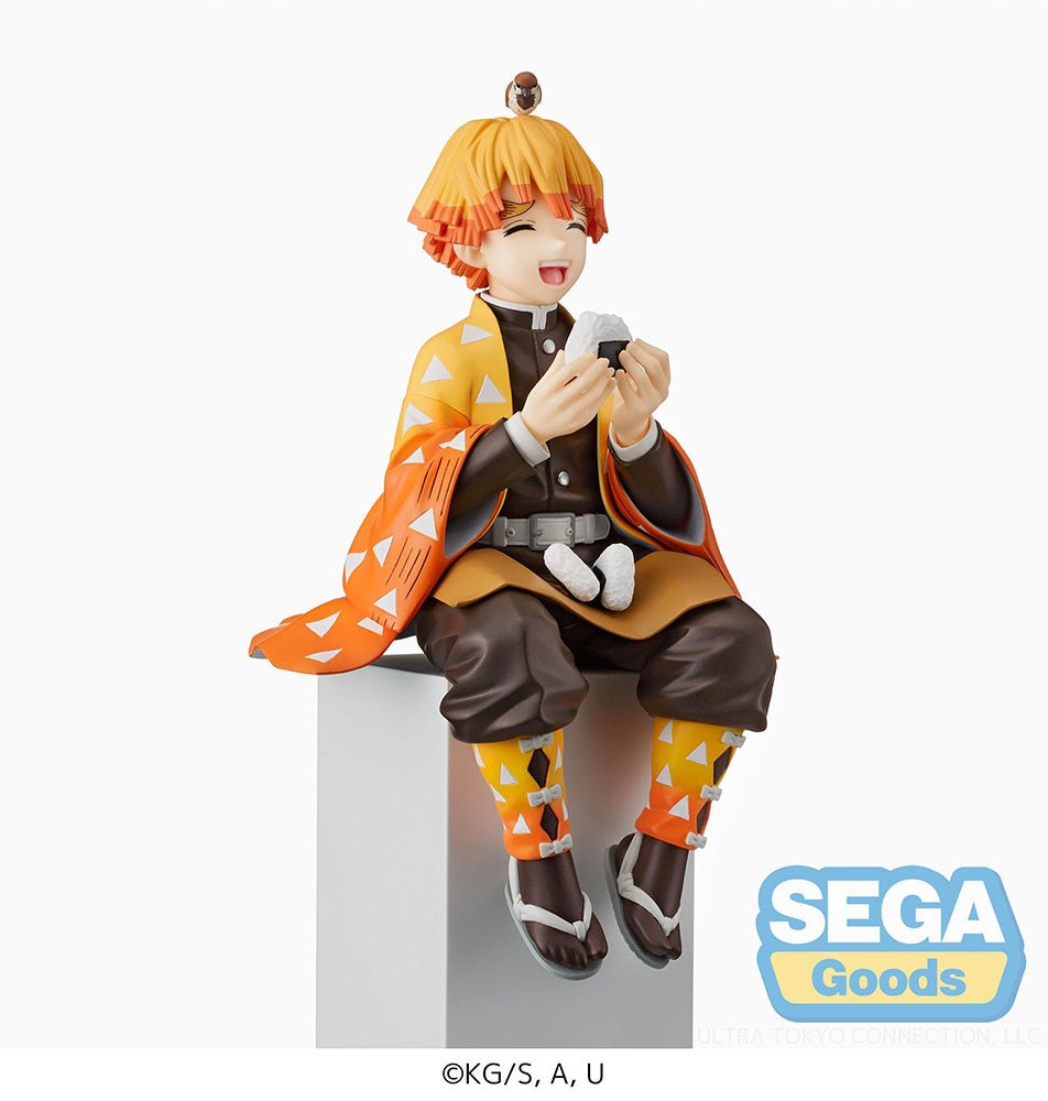  NINJAMO Zenitsu Agatsuma Rice Ball PVC Figure Anime Demon  Figure Anime Toy Statue Sitting Pose : Clothing, Shoes & Jewelry